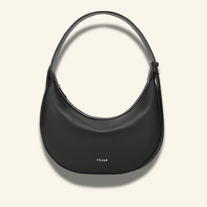 حقيبة كتف نسائية صغيرة foxer نصف قمر pu أنيقة