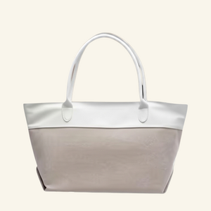 شنطة يد نسائية منسوجة بتصميم عصري أنيق