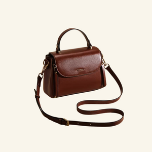 foxer brand retro women's handbag cow leather winter female shoulder bag large capacity versatile crossbody bag purse