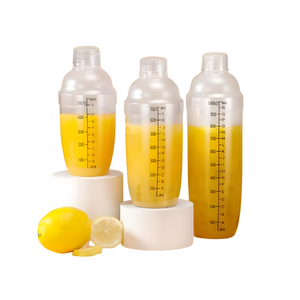 خلاط كوكتيل بلاستيك يدوي 350/500/700/1000مل مع مقاييس | أدوات البار